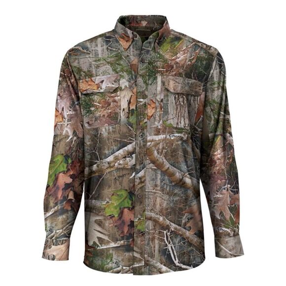 TrueTimber Kanati Tec-Lite Long-Sleeve Woven Camo Hunting Shirt Men's XL - Picture 1 of 12